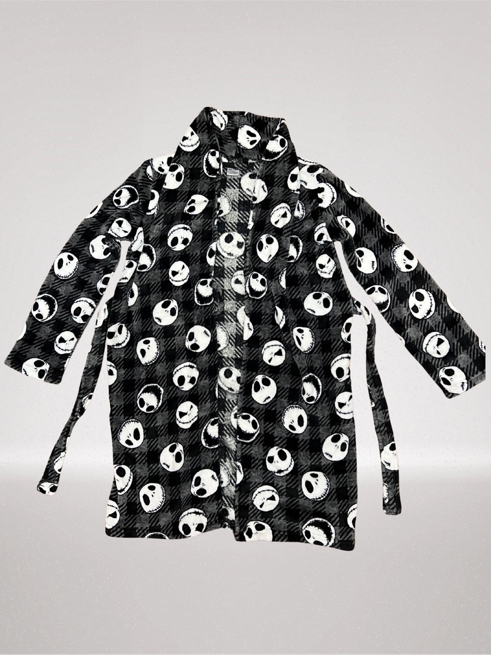 Disney The Nightmare Before Christmas Jack Skellington Fleece Robe Girls L 12/14